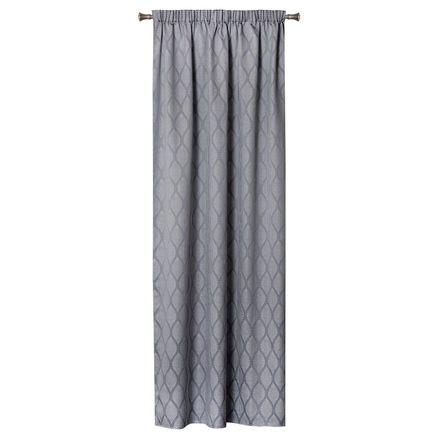 Zasłona FAVART na taśmie 140 cm x 260 cm szara