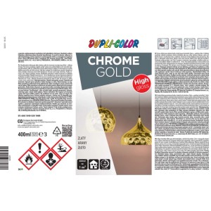 Dupli-Color Lakier dekoracyjny efekt chromu złoty 400 ml