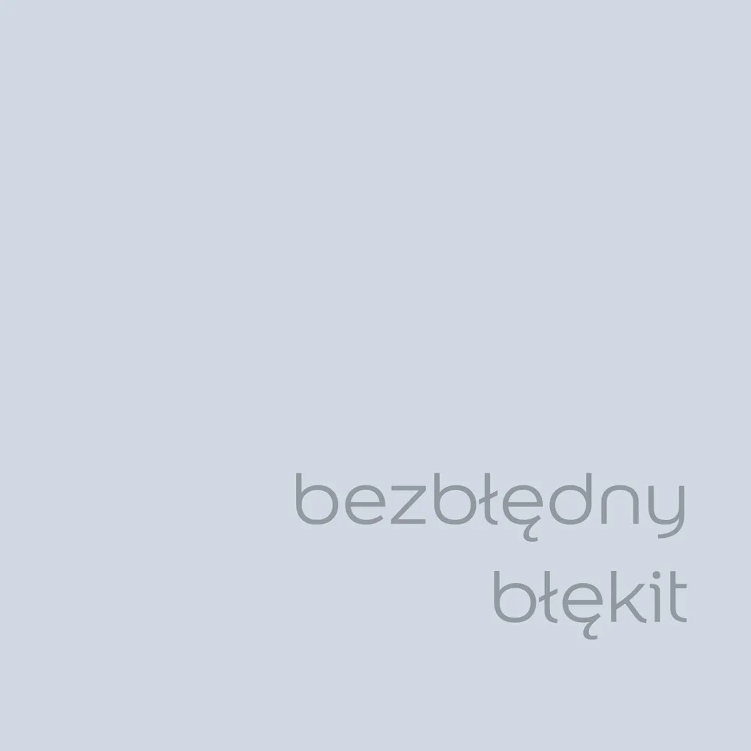 Próbka koloru farby do ścian t.b.t. w jasnoniebieskim odcieniu.