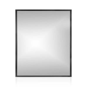 Prostokątne lustro z czarną ramą. Kategoria: Lustra.