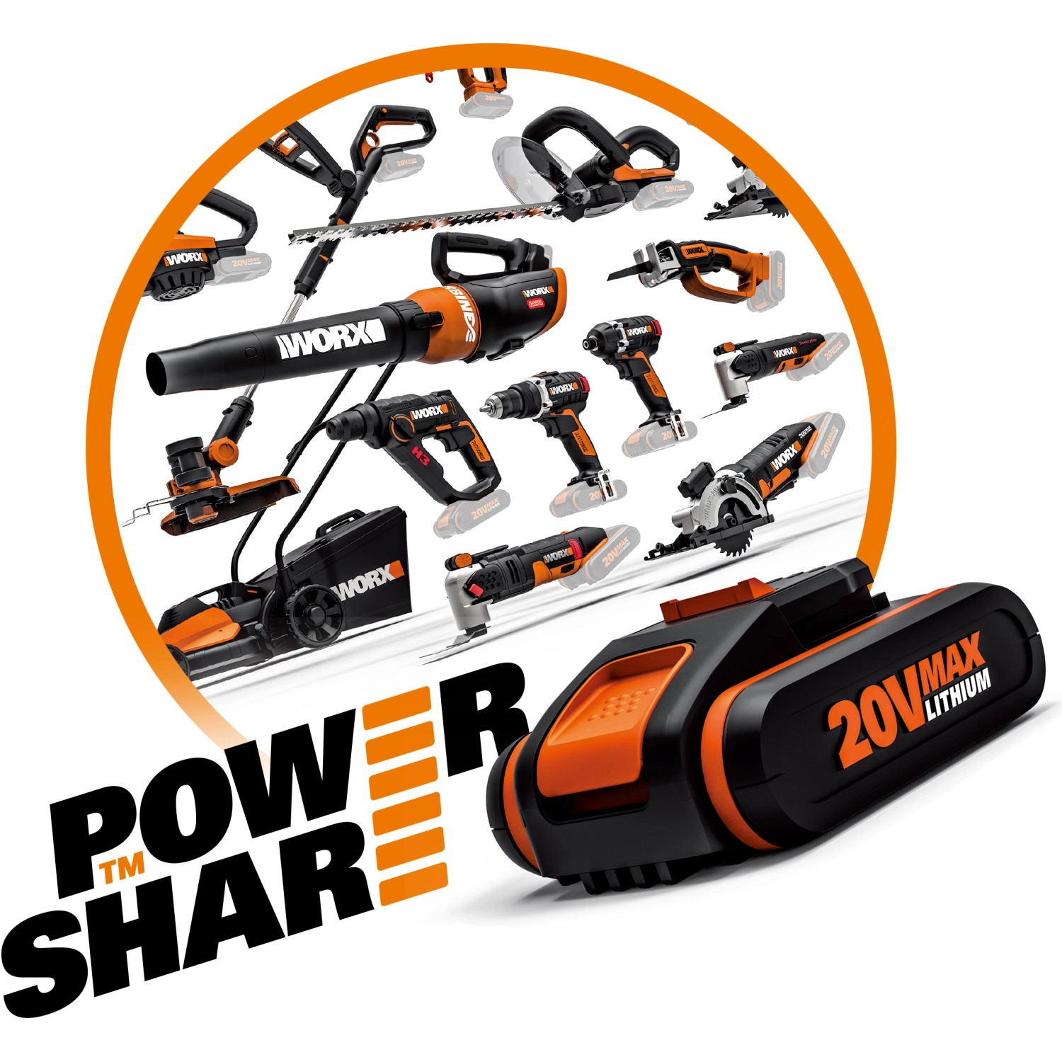 WORX Nożyce do żywopłotu WG260E.9 AKU 20 V 61 cm kupuj w OBI