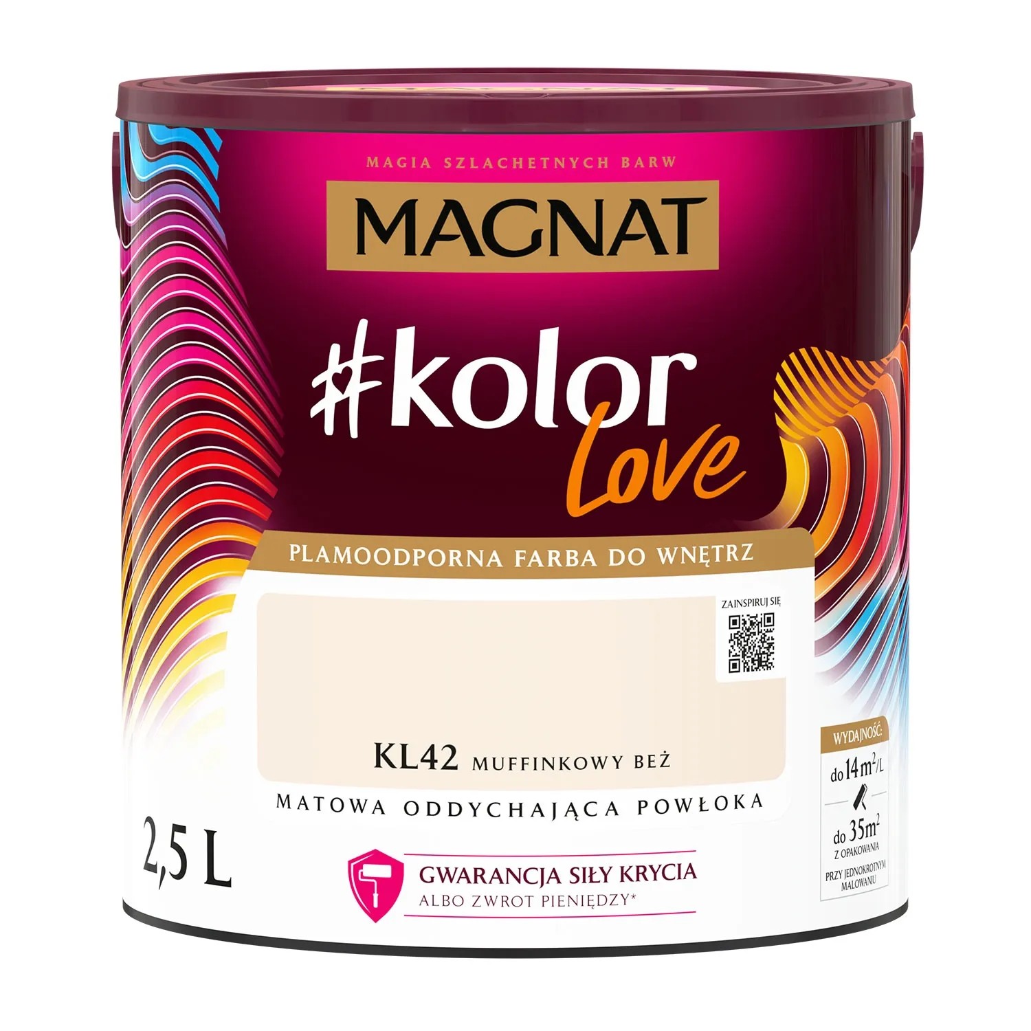 Farba Magnat KolorLove muffinkowy beż 2,5l