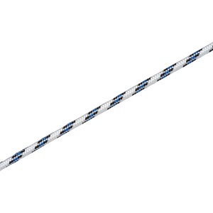 Biało-niebiesko-czarna lina żeglarska, Ø 8 mm, sprzedawana na metry.