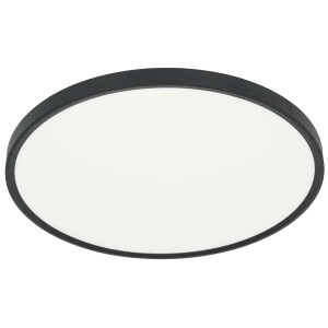 Czarna, okrągła lampa sufitowa LED Plafony t.b.t.