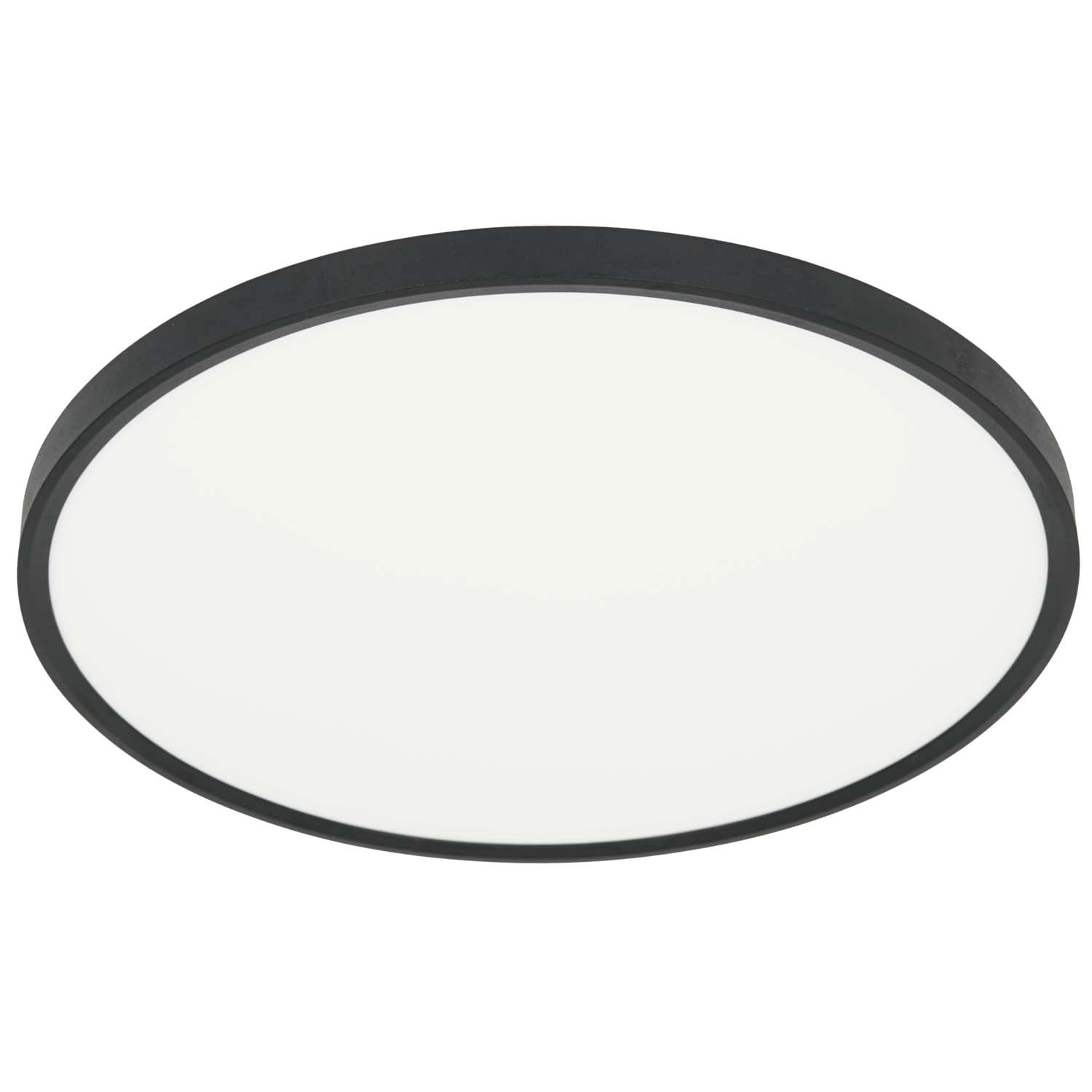 MiLAGRO Plafon LED MAQ 40W 3000/4000/6500K 4300lm IP40 śr. 50 cm czarny