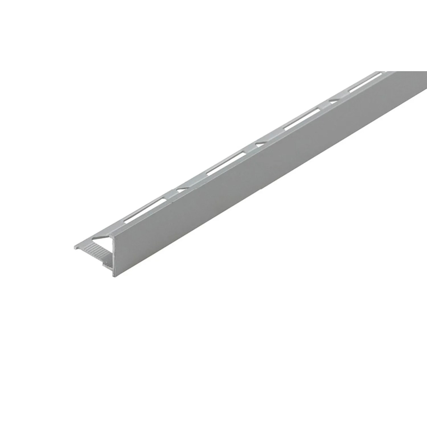 Cezar Profil aluminiowy z krawędzią srebrny mat 12x18x2500 mm
