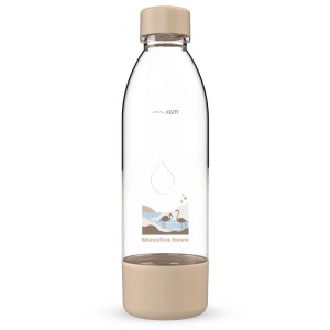 Dafi Butelka do saturatora PushAir Flamingi cappuccino - 0,7 l