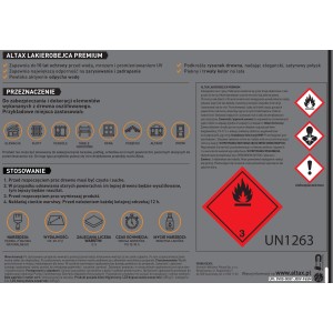 Puszka z lakierobejcą Altax: Ochrona i kolor dla drewna na zewnątrz.