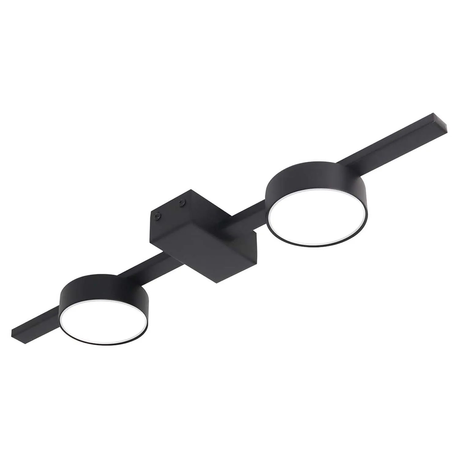 Goldlux Lampa ścienno-sufitowa JOY 2xGX53 6W 4000K 660lm czarna