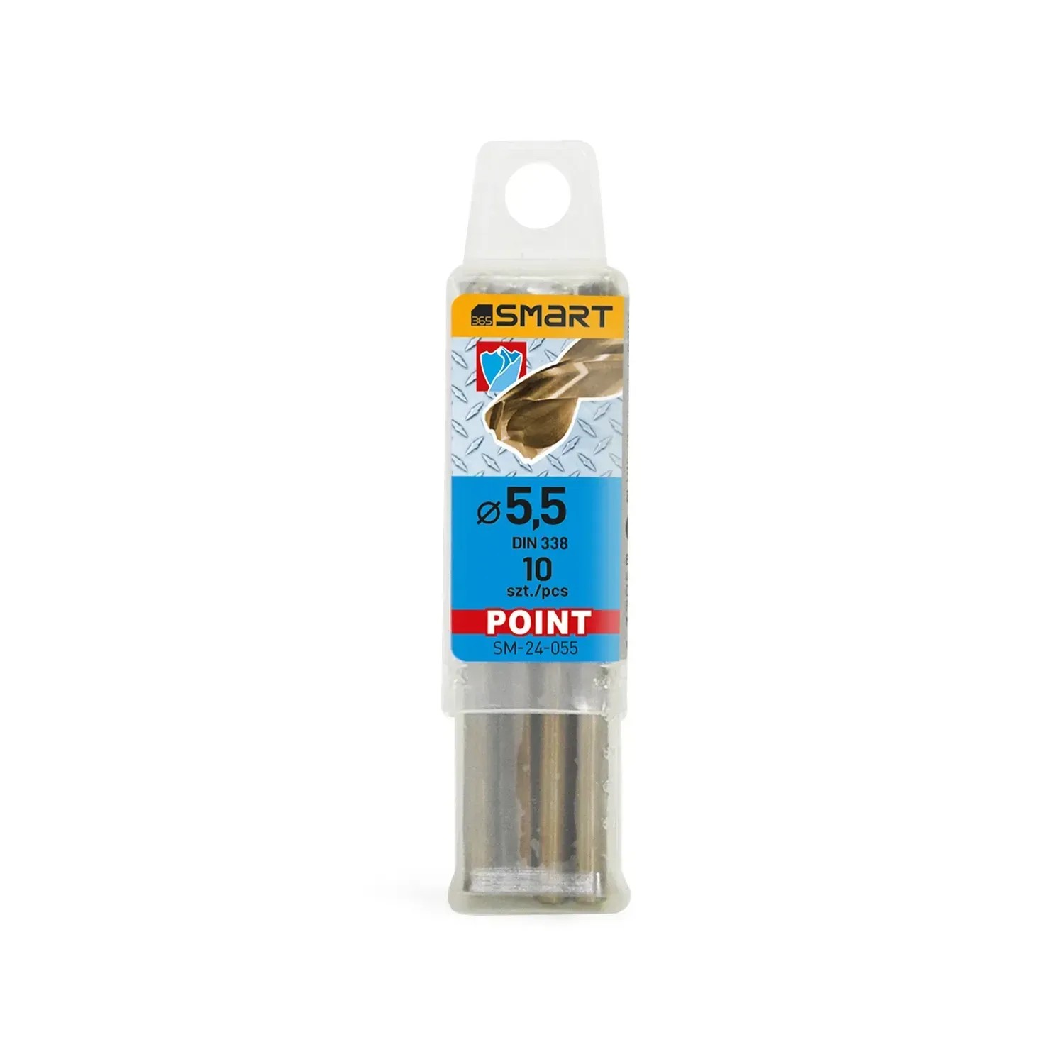 SMART365 Wiertło do metalu HSS cobalt 5,5 x 93/57 mm - 5 szt.