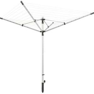 Suszarka rotacyjna Leifheit LinoLift 500 Opal Green ze stalowymi ramionami i 50 m linki.