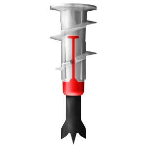 Kołek t.b.t. do bezpiecznego mocowania, zbliżenie.