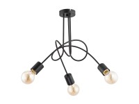Alfa Lampa wisząca TANGO czarna 3xE27 Alfa Lampa wisząca TANGO czarna 3xE27