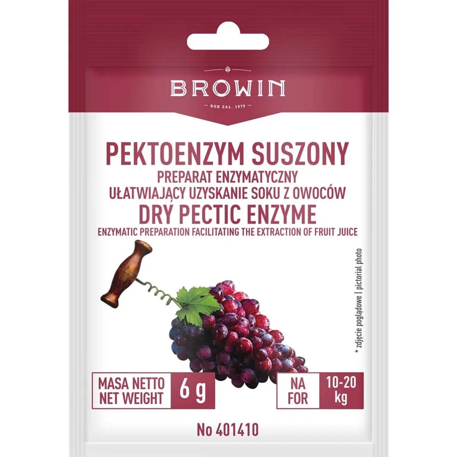 Pektoenzym suszony Rapidase - 6 g