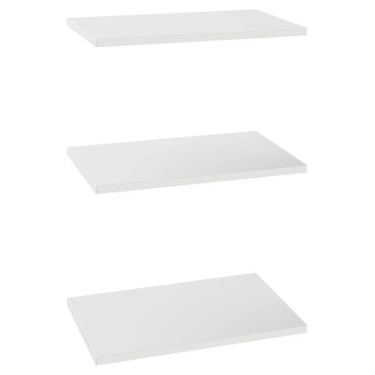 Półki białe 3 szt. do korpusu 50 x 35 cm Garderoby/Szafy Modułowe