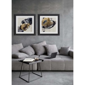 ARS LONGA Obraz NAVY WATERCOLOR 78 x 78 cm
