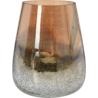 Świecznik tealight szkło szampan - 17 cm