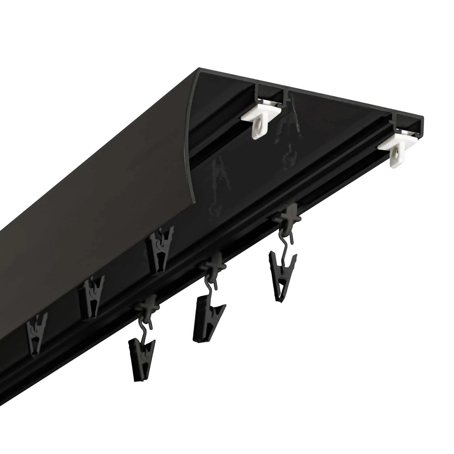 Kowalski Szyna aluminiowa z osłoną WIDE  żabka 110 cm czarna