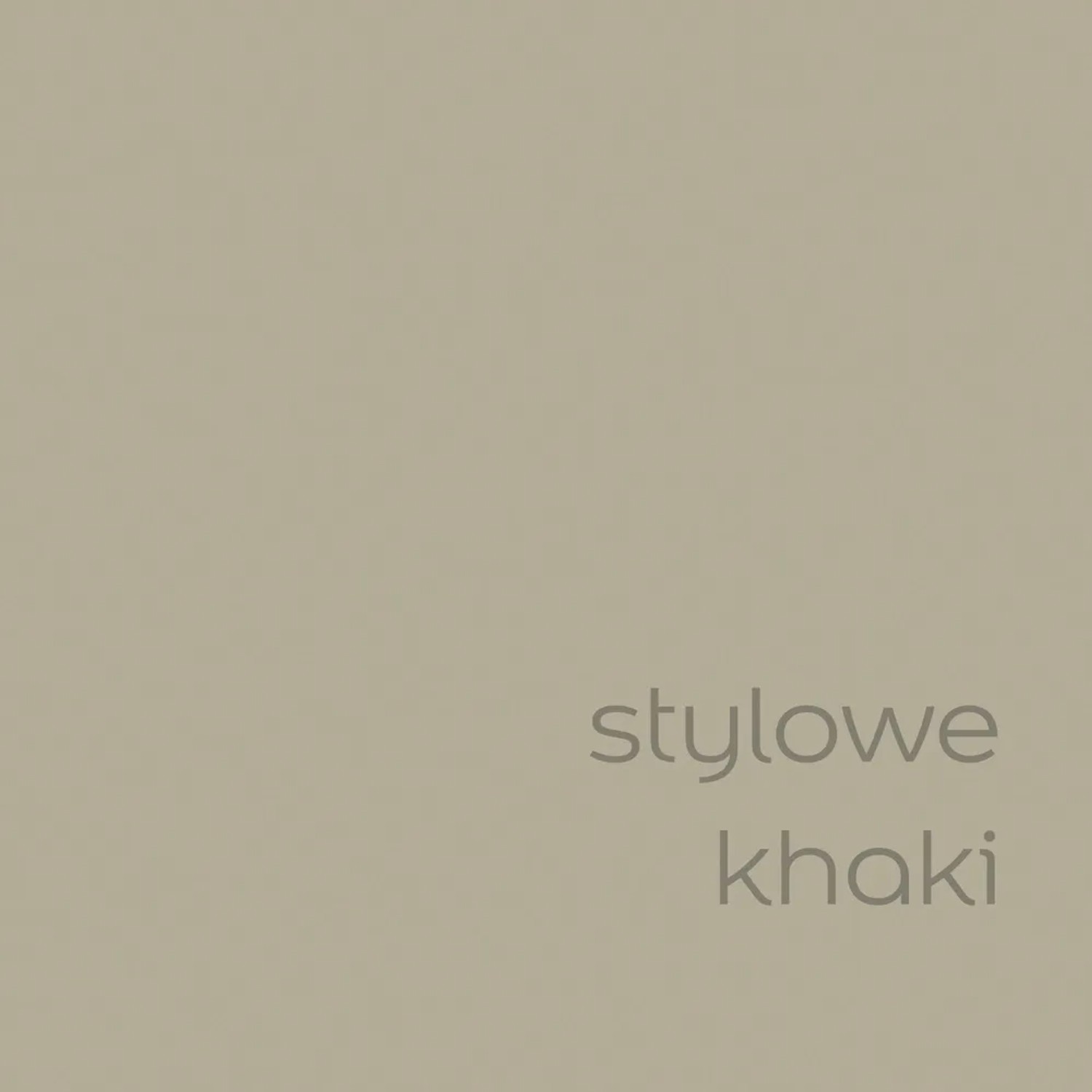 Próbka koloru farby do ścian t.b.t. w kolorze khaki.