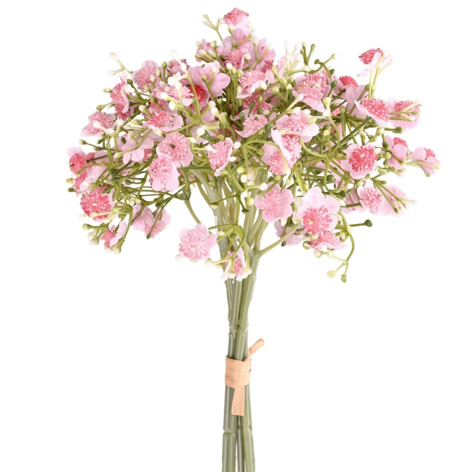 Sztuczny bukiet gipsówka ciemny różowy - 35 cm