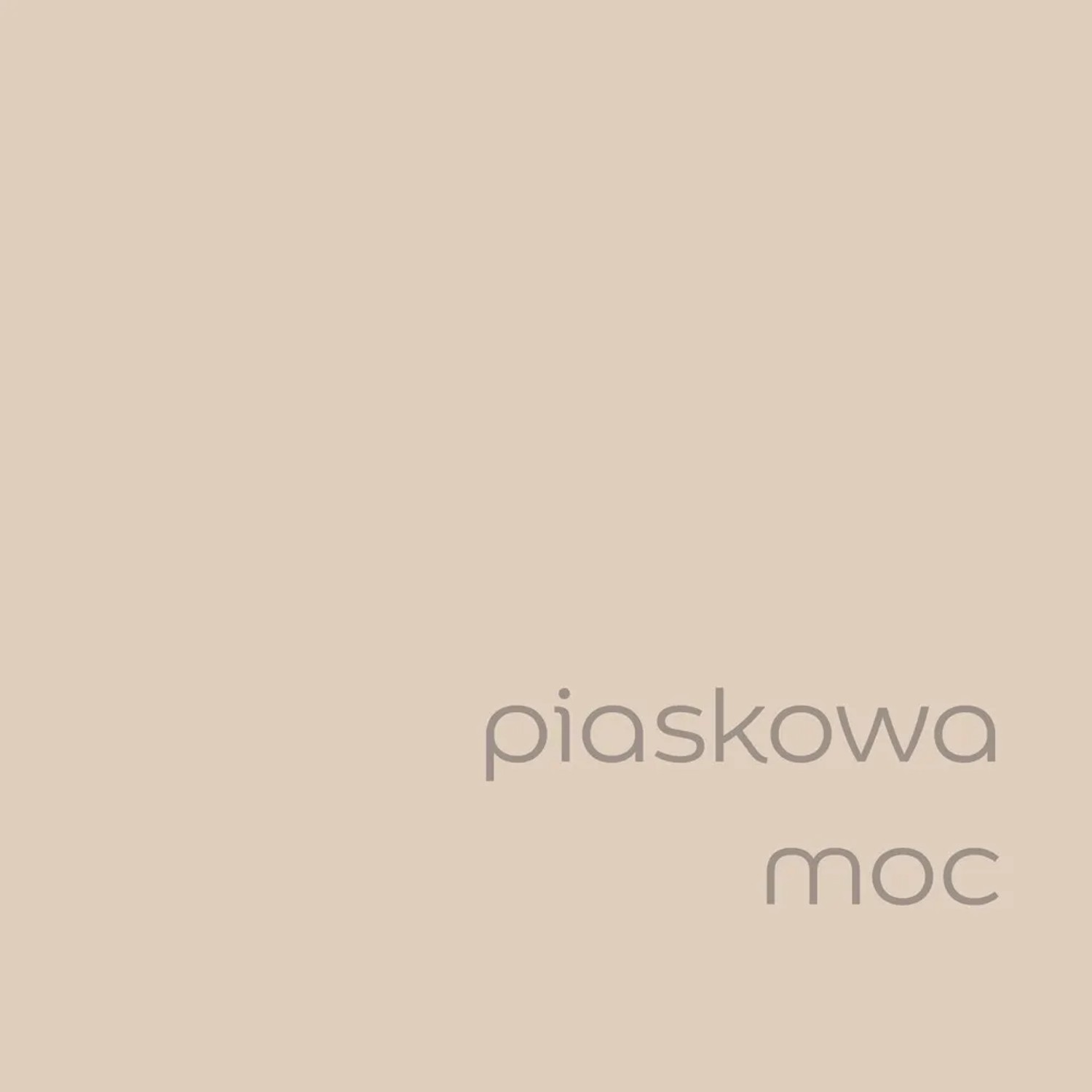 Próbka koloru farby do ścian t.b.t. w kolorze piaskowego beżu.