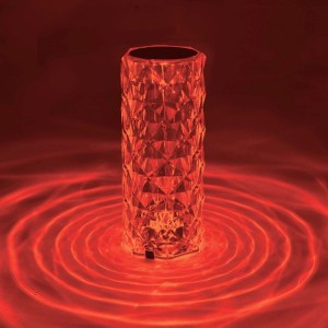 Düwi Lampka stołowa akumulatorowa RGB CRISTAL CILINDRO