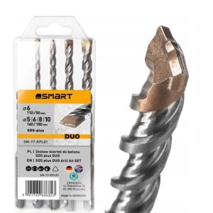 SMART365 Zestaw wierteł SDS-Plus do betonu 5-10 mm