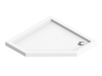 Signika Brodzik pięciokątny Pentaxo biały 90 cm x 90 cm x 6 cm