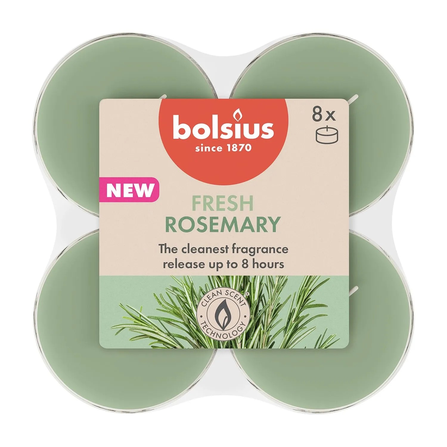 Świeca Tea light maxi zapachowa 8 szt.