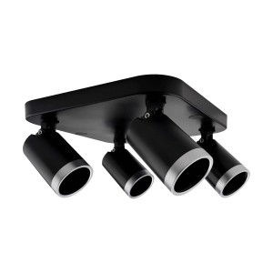 Volteno Listwa Spot BEST 4xGU10 max. 9W LED czarno-srebrna