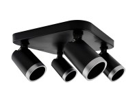 Volteno Listwa Spot BEST 4xGU10 max. 9W LED czarno-srebrna