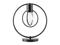 Sigma Lampka stołowa RIVER KOŁO 1xE27 60W czarna Sigma Lampka stołowa RIVER KOŁO 1xE27 60W czarna