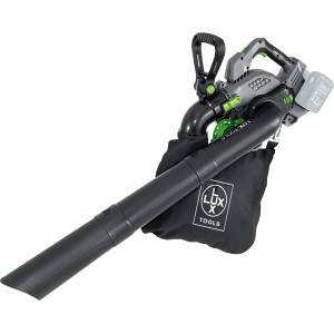 Akumulatorowy odkurzacz do liści LUX A-LS-2x20/15 A z workiem. Dmuchawa do liści do prac ogrodowych.