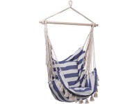 Fotel wiszący LYTTON z frędzlami pasy - 90 x 135 cm Fotel wiszący LYTTON z frędzlami pasy - 90 x 135 cm