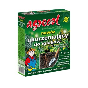 Agrecol Specjalistyczny Nawóz ukorzeniający do iglaków, opakowanie 1,2 kg.