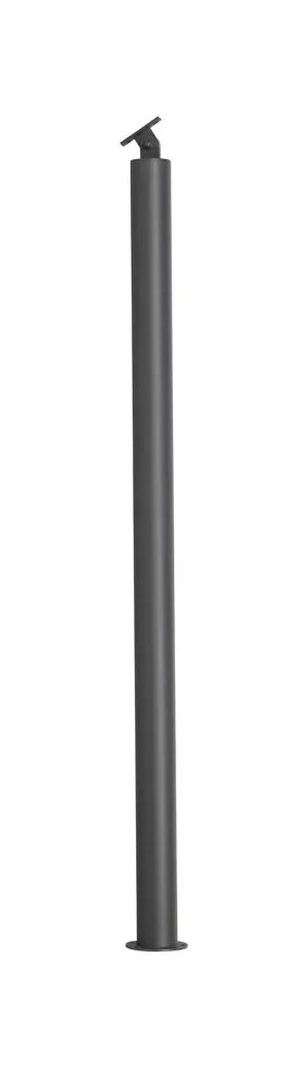 Kornik Słupek okrągły poziomy nierdzewny śr. 80 mm dł. 1000 mm antracyt