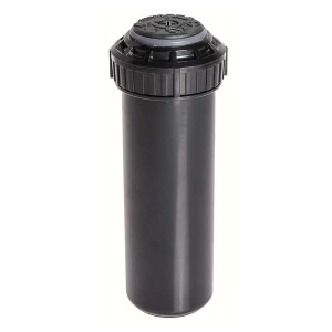 Czarny zraszacz t.b.t. do nawadniania ogrodu.