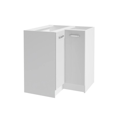 Defra Szafka kuchenna dolna narożna NAPOLI biel/chrom 90 cm