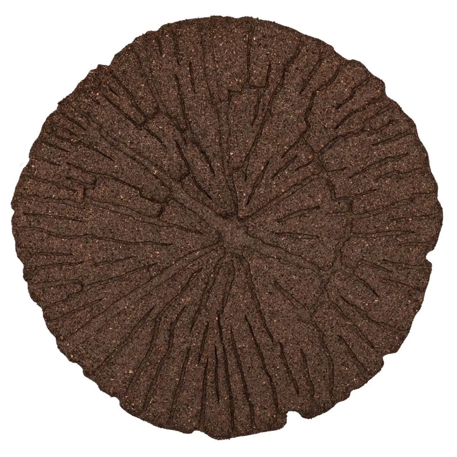 MultyHome Płyta ogrodowa z gumy 100% z recyklingu Cracked Log brąz śr. 46 cm