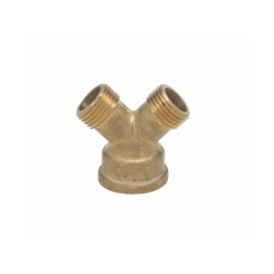 Mosiężny trójnik Y do rur wodnych, t.b.t.