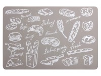 Podkładka Bakery 43 x 28 cm szaro-biała