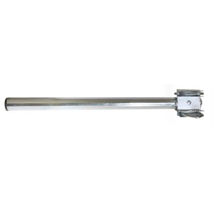 Akcesoria wideo t.b.t.: Srebrny metalowy pręt z uchwytem.