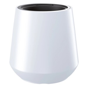 Biała doniczka z kategorii Doniczki na kwiaty.