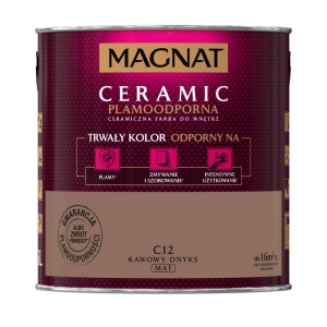 Magnat Ceramic farba do ścian, odcień Kawowy Onyks (C12), mat. Farba wewnętrzna.