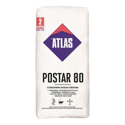 Atlas Posadzka cementowa Postar 80 25 kg