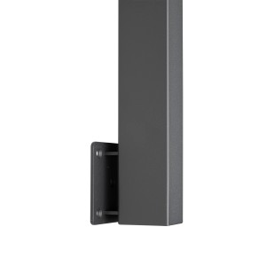 Szary wspornik do balustrady t.b.t., widok szczegółowy.