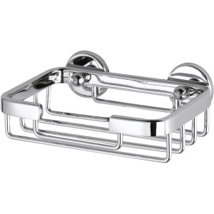 Tesa Aluxx mydelniczka, chromowane aluminium, do montażu na ścianie w łazience.