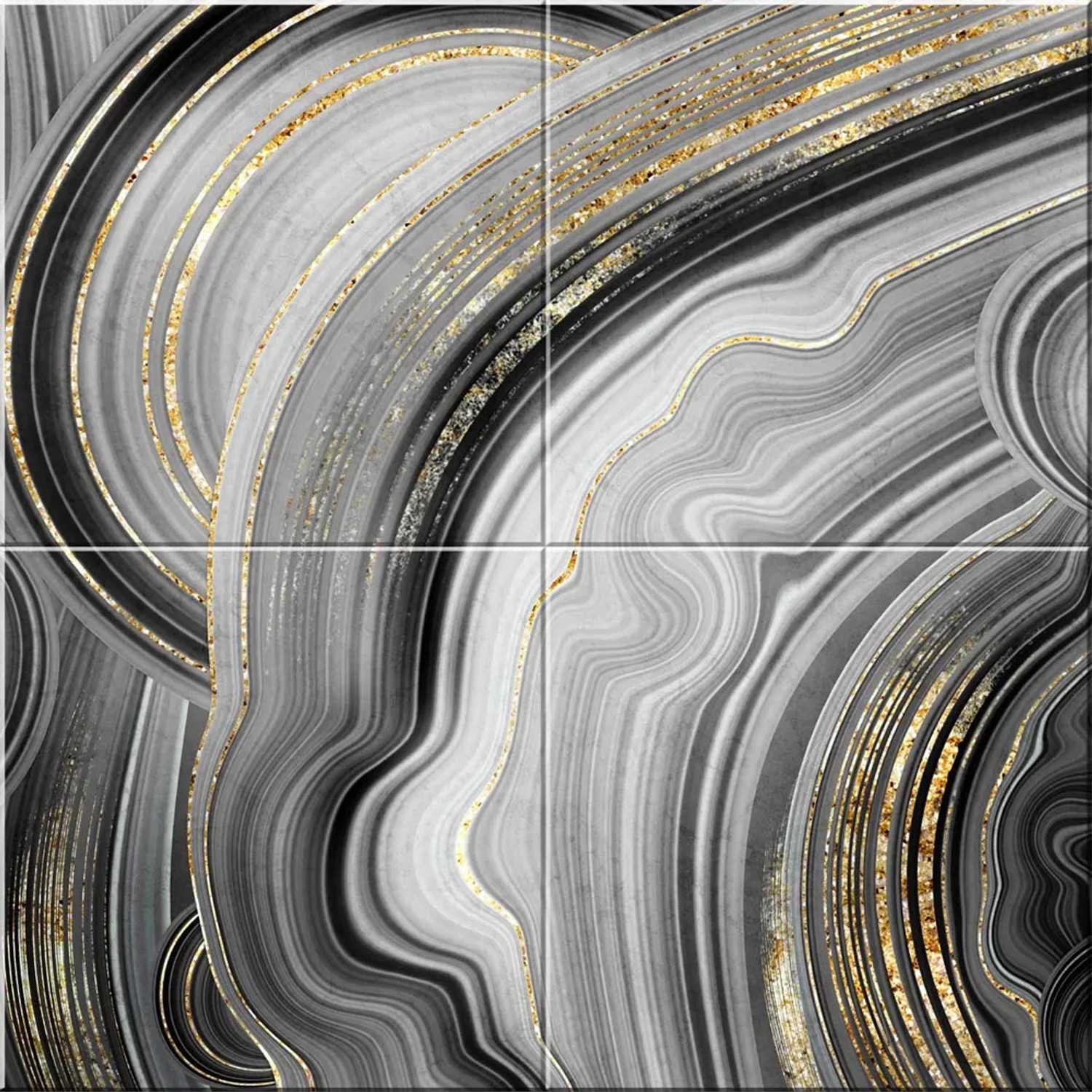 Panel Szklany Agat 3 ESG 4-elementowy 120 x 120 cm