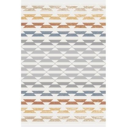 Dywilan Dywan BROADWAY abstrakcja 80 x 150 cm biało-żółty