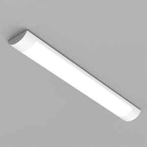 Biała lampa techniczna LED t.b.t. do warsztatu i garażu.